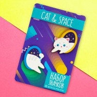 Значок на подложке "Cat&Space"