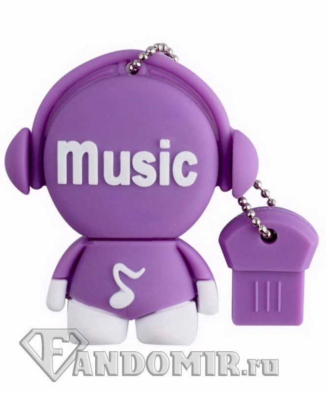Флешка MUSIC. Фиолетовый (16Gb)