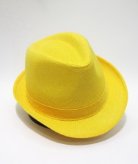 Шляпа с узкими полями Жёлтая