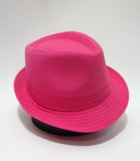 Шляпа с узкими полями Розовая