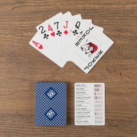 Игральные карты "PokerGo" для покера, синяя рубашка (54 шт)