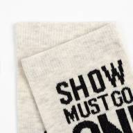 Носки с надписью &quot;Show must go on&quot; (38-39) - Носки с надписью "Show must go on" (38-39)