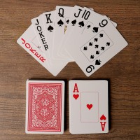 Игральные карты "Lewis & Wolf" для покера, красная рубашка (54 шт)