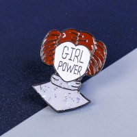 Брошь Girl power