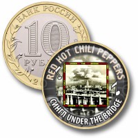 Коллекционная монета RED HOT CHILI PEPPERS #23 СИНГЛ UNDER THE BRIDGE