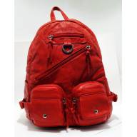 Рюкзак Красный. Без клапана. Два кармана. &quot;Варёнка&quot; - Рюкзак Красный. Без клапана. Два кармана. "Варёнка"