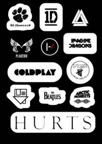 Стикер лист "Music Logo"